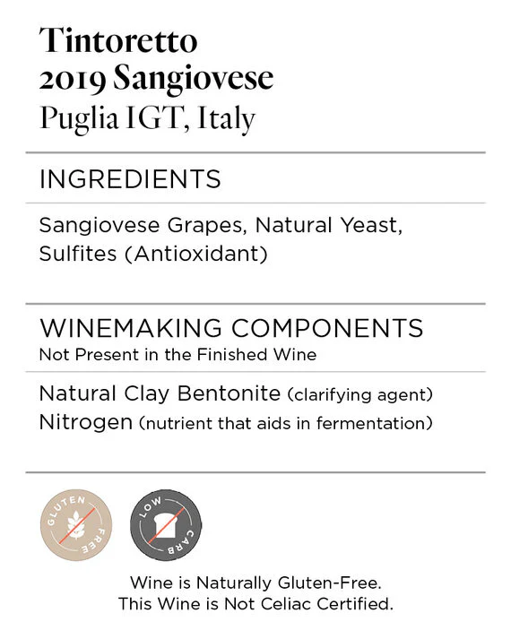 Tintoretto 2019 Sangiovese Puglia IGT, Italy - Image 8
