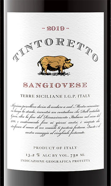 Tintoretto 2019 Sangiovese Terre Siciliane IGP, Italy - Image 2