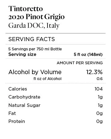 Tintoretto 2020 Pinot Grigio Garda DOC, Italy - Image 4