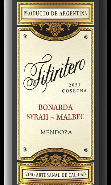 Titiritero 2021 Bonarda – Syrah – Malbec Mendoza, Argentina - Image 2