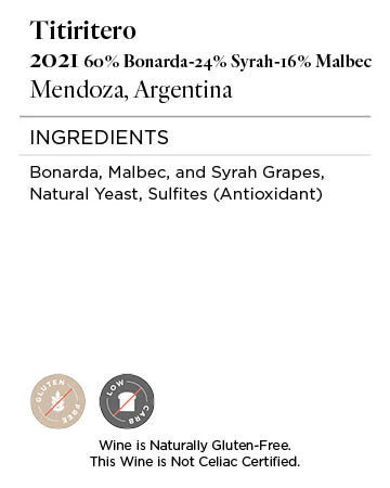Titiritero 2021 Bonarda – Syrah – Malbec Mendoza, Argentina - Image 5
