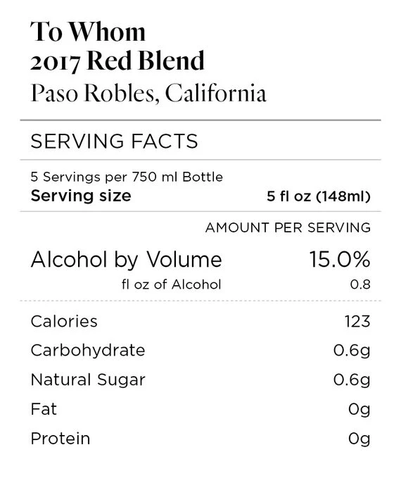 To Whom 2017 Red Blend Paso Robles, California - Image 4