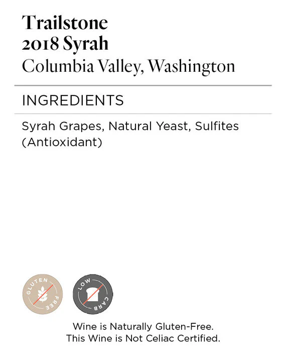 Trailstone 2018 Syrah Columbia Valley, Washington - Image 5