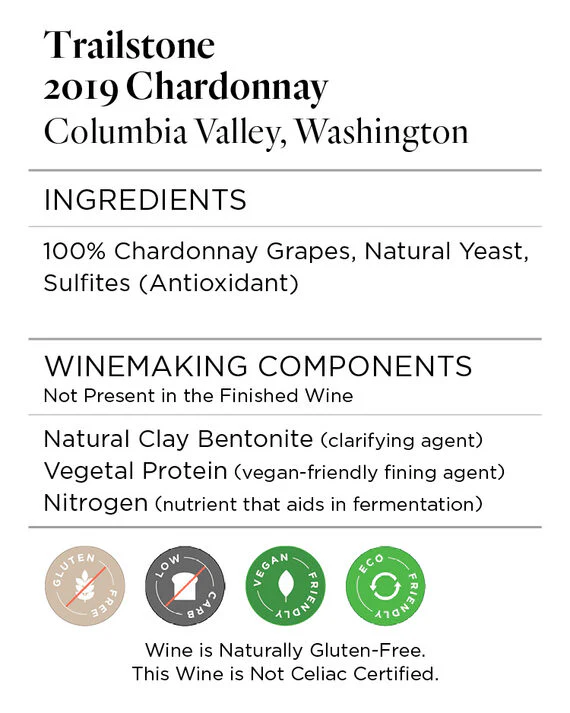 Trailstone 2019 Chardonnay Columbia Valley, Washington - Image 7