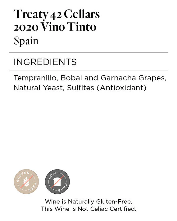 Treaty 42 Cellars 2020 Vino Tinto Spain - Image 5