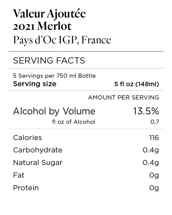 Valeur Ajoutée 2021 Merlot Pays d'Oc IGP, France - Image 4