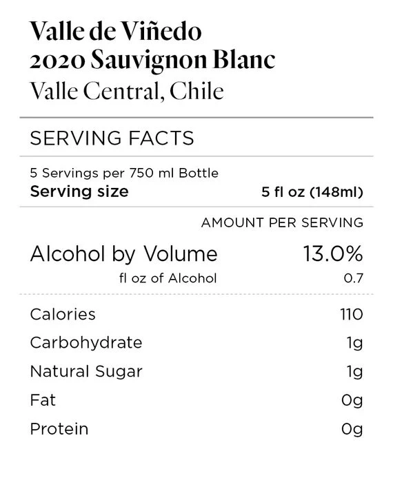 Valle de Viñedo 2020 Sauvignon Blanc Valle Central, Chile - Image 3