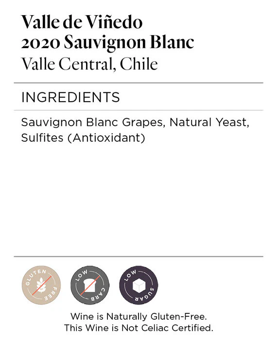 Valle de Viñedo 2020 Sauvignon Blanc Valle Central, Chile - Image 4