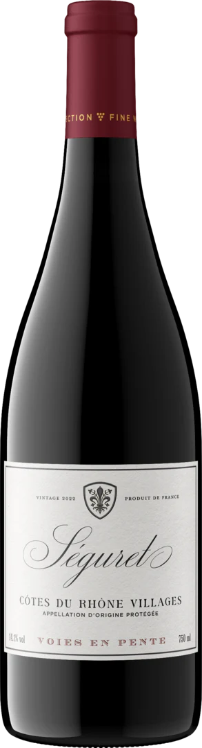 Voies en Pente 2022 Red Blend Côtes du Rhône Villages Seguret, France