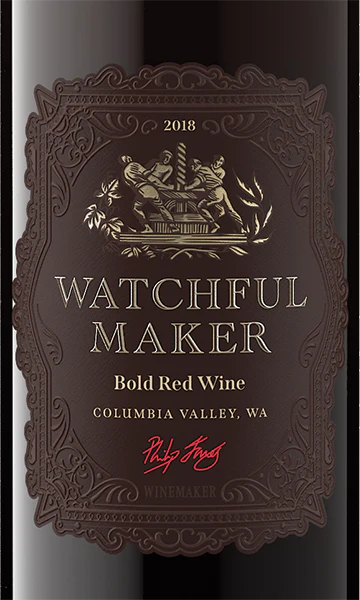 Watchful Maker 2018 Bold Red Wine Columbia Valley, Washington - Image 2