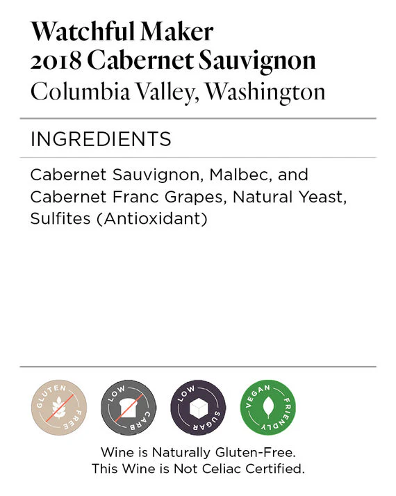 Watchful Maker 2018 Cabernet Sauvignon Columbia Valley, Washington - Image 7