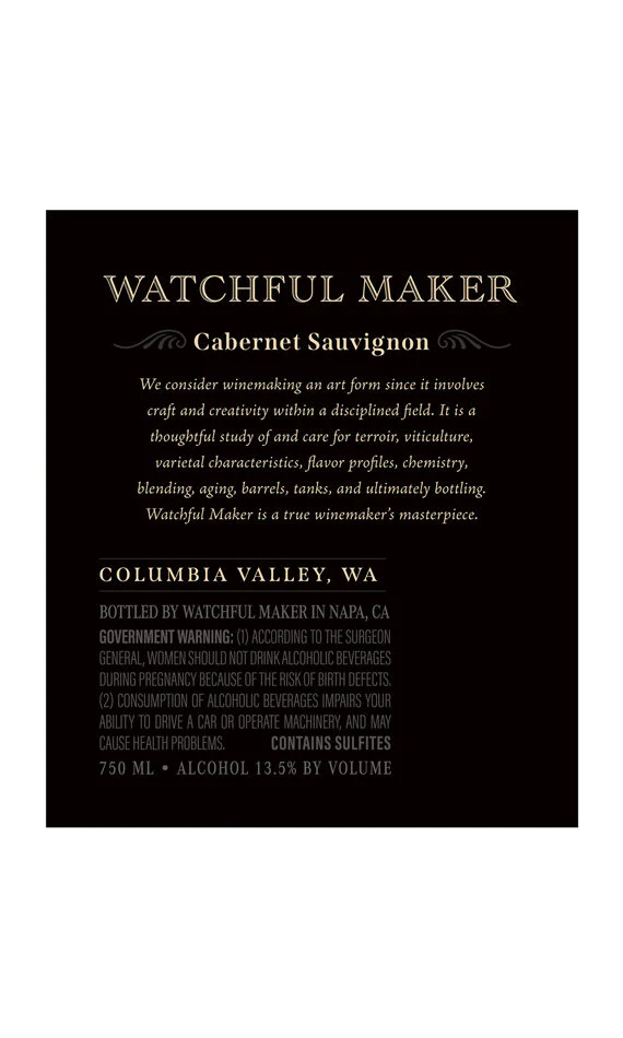Watchful Maker 2018 Cabernet Sauvignon Columbia Valley, Washington - Image 9