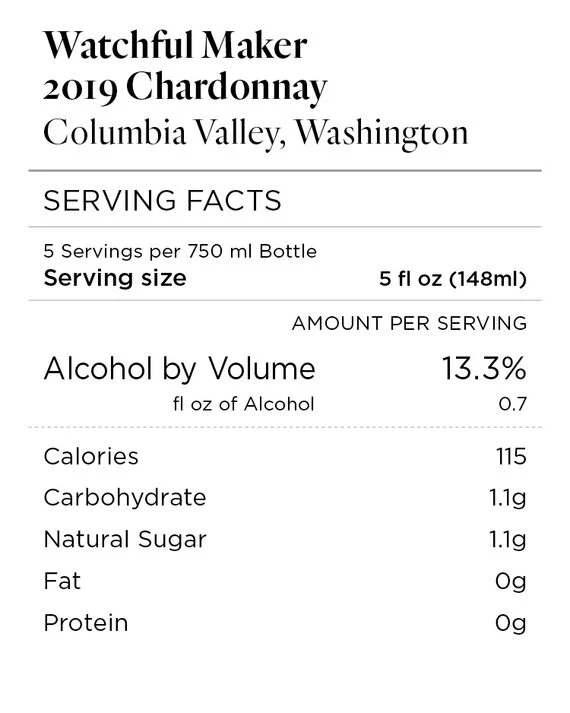 Watchful Maker 2019 Chardonnay Columbia Valley, Washington - Image 4
