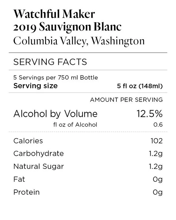 Watchful Maker 2019 Sauvignon Blanc Columbia Valley, Washington - Image 5