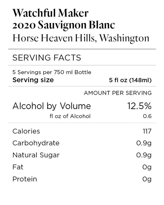 Watchful Maker 2020 Sauvignon Blanc Horse Heaven Hills, Washington - Image 4