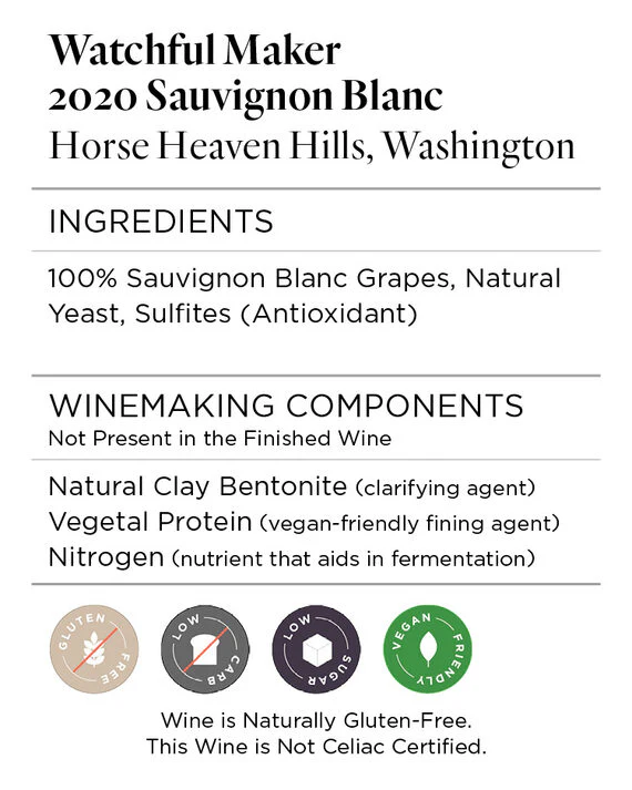 Watchful Maker 2020 Sauvignon Blanc Horse Heaven Hills, Washington - Image 5