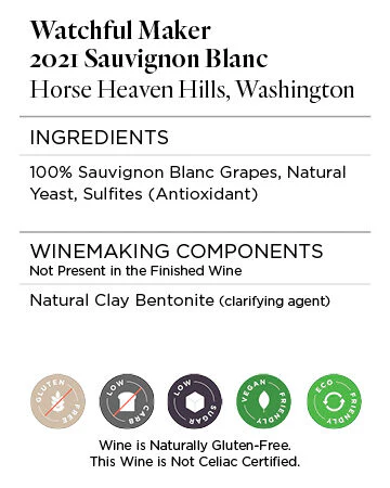 Watchful Maker 2021 Sauvignon Blanc Horse Heaven Hills, Washington - Image 5