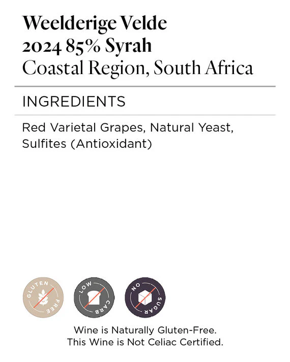 Weelderige Velde 2024 Syrah Coastal Region, South Africa - Image 5