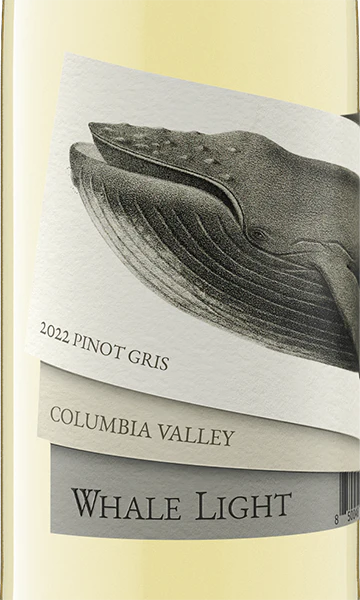 Whale Light 2022 Pinot Gris Columbia Valley, Washington - Image 2