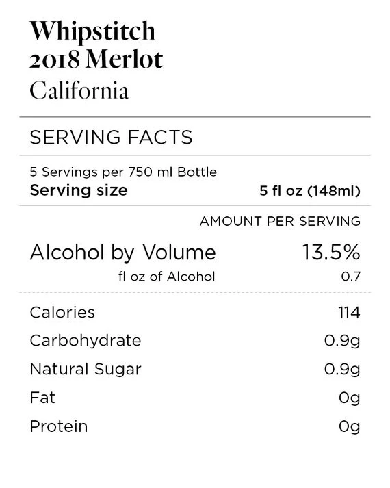 Whipstitch 2018 Merlot California - Image 3