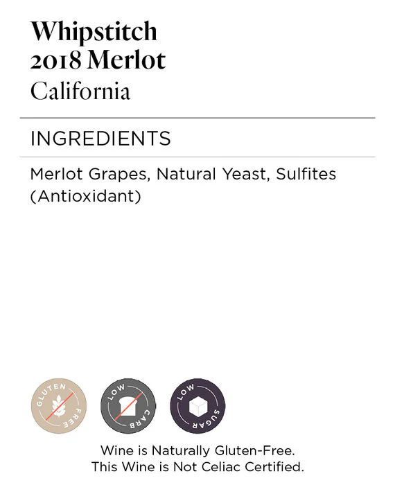 Whipstitch 2018 Merlot California - Image 4