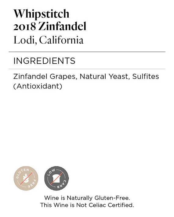 Whipstitch 2018 Zinfandel Lodi, California - Image 5