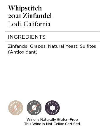 Whipstitch 2021 Zinfandel Lodi, California - Image 5