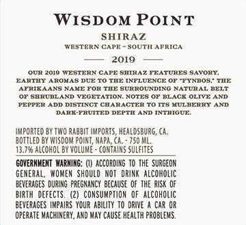 Wisdom Point 2019 Shiraz Western Cape, South Africa - Image 3