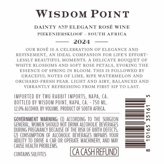 Wisdom Point 2024 Rosé Piekenierskloof, South Africa - Image 3