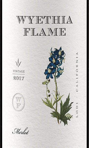 Wyethia Flame 2017 Merlot Lodi, California - Image 2